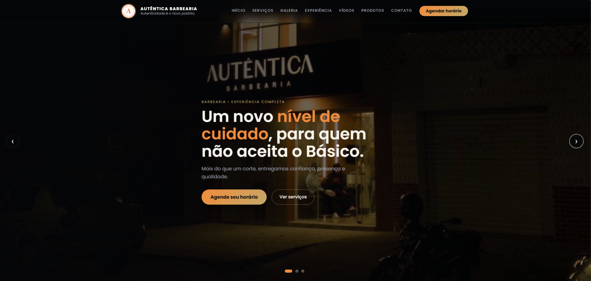 Site para barbearia