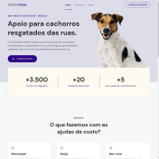 Website para animais de rua