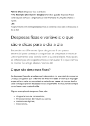 Blog Post de dicas