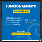 Site corporativo da BCE (Biblioteca da UnB)