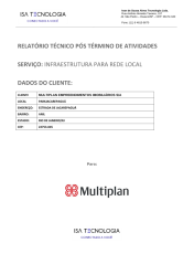 Relatório de conclusão de atividade