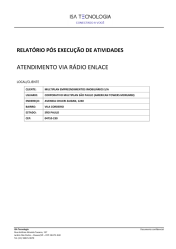 Relatório de conclusão de atividade - Rádio enlace