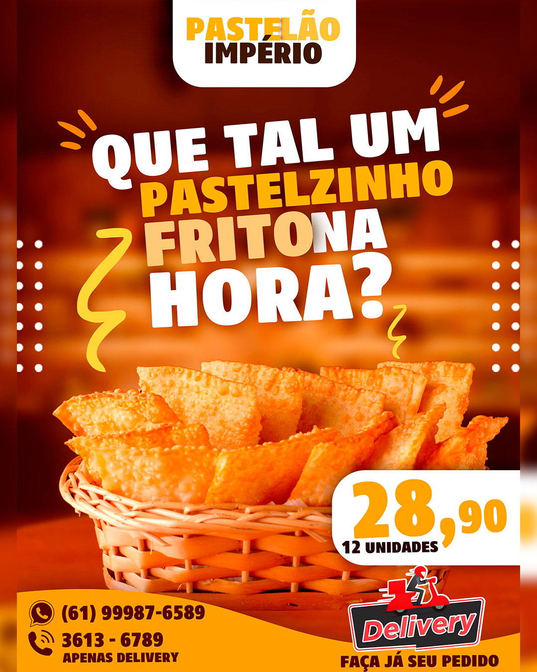 flyer pastelaria
