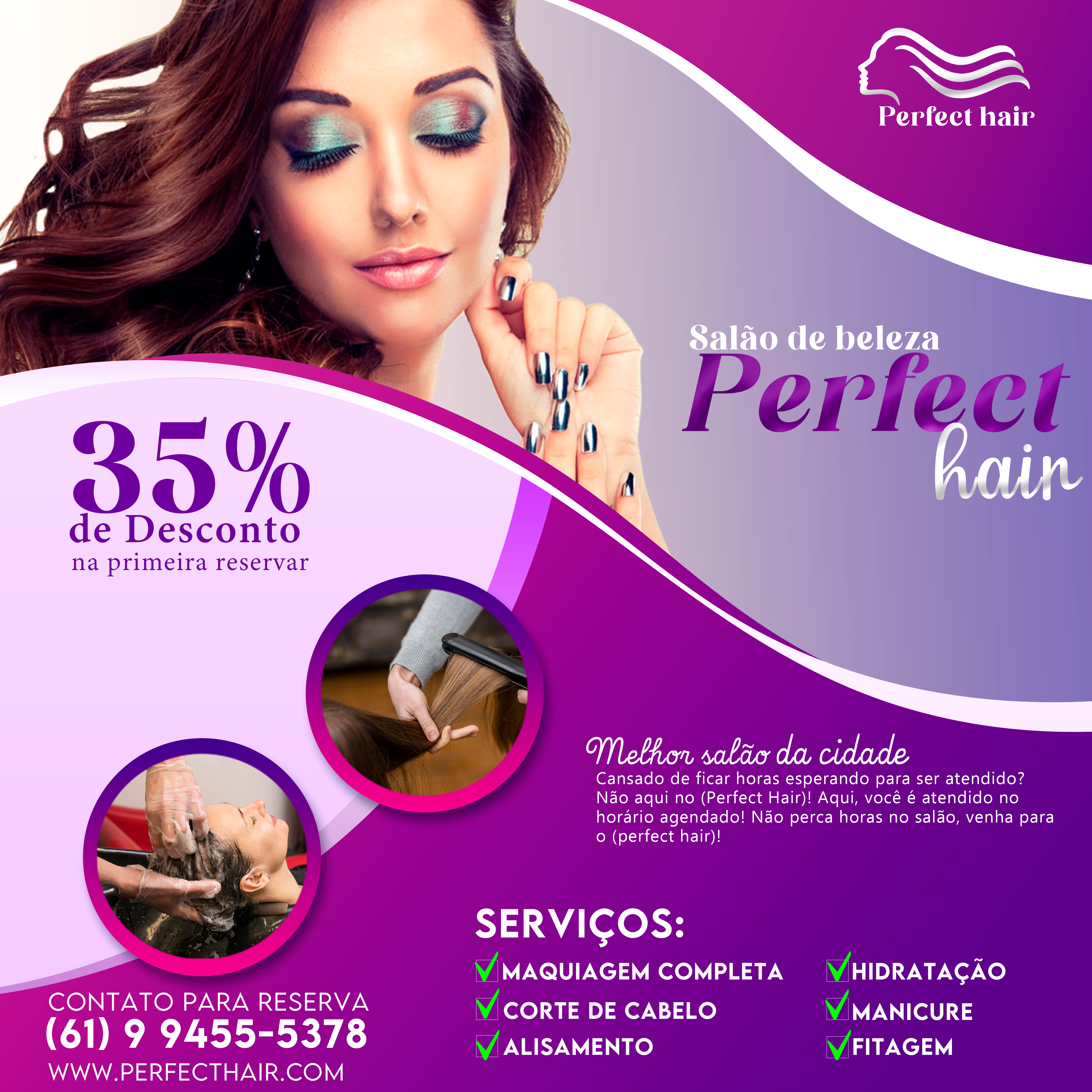 flyer salao de beleza