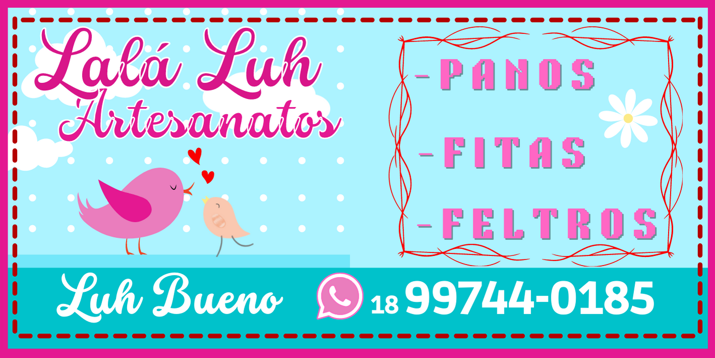 Cartão de Visitas - Lalá Luh Artesanatos