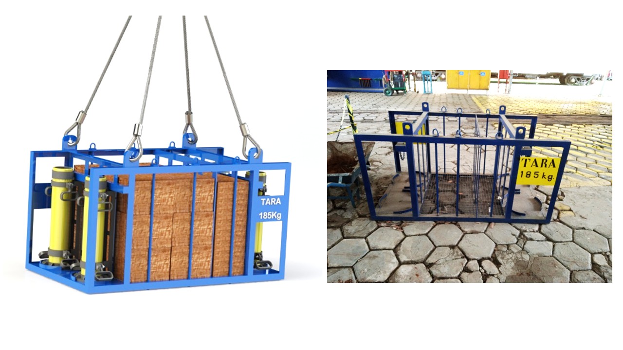 Gaiola de içamento de materiais