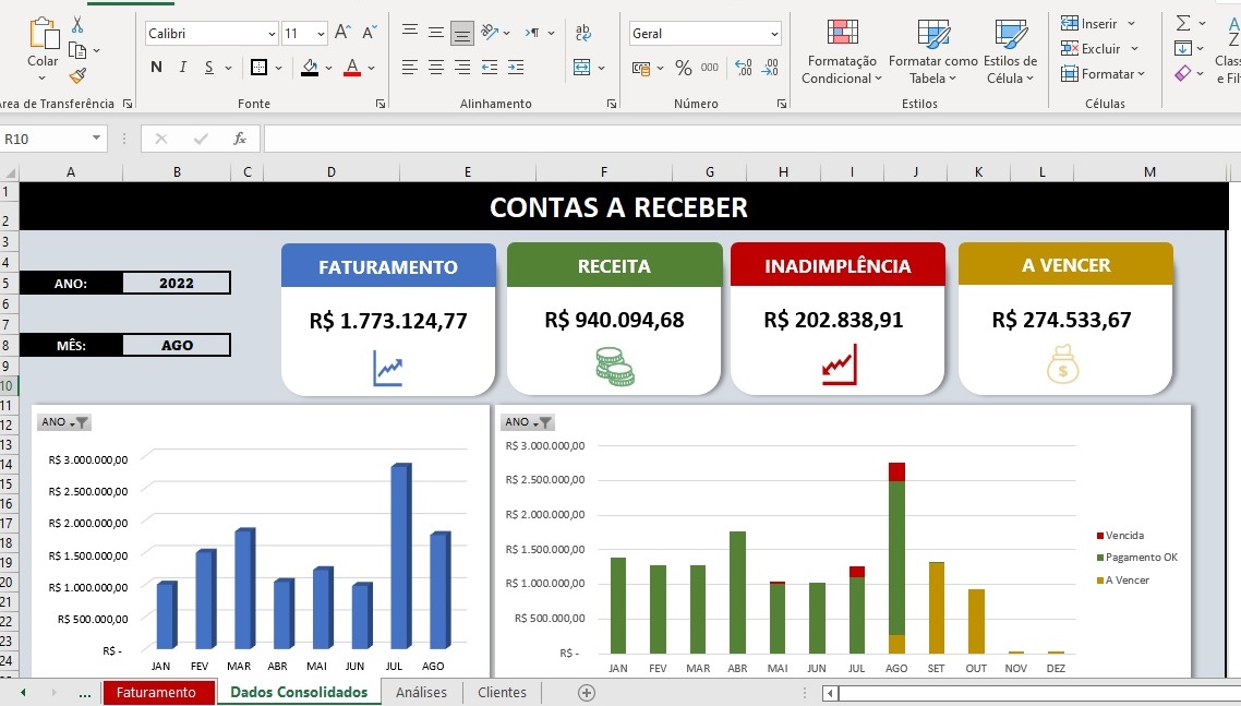 Planilha Contas a Pagar