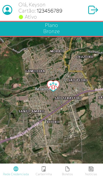 Aplicativo Mobile de Acesso do Usuário de Plano