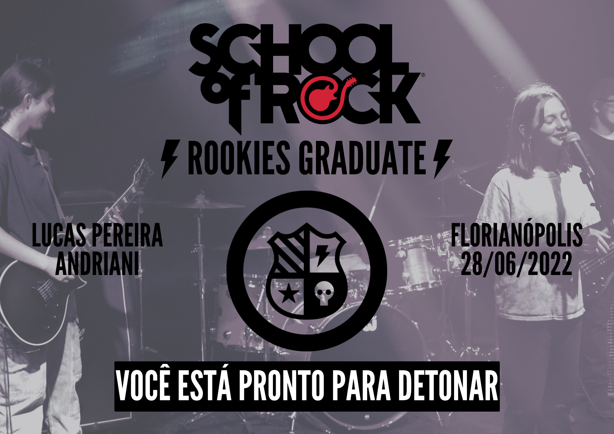 flyer para escola de música