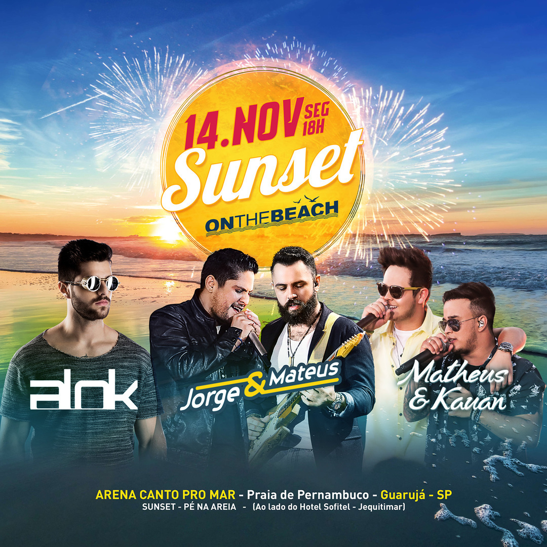 Sunset on the Beach - Design Gráfico