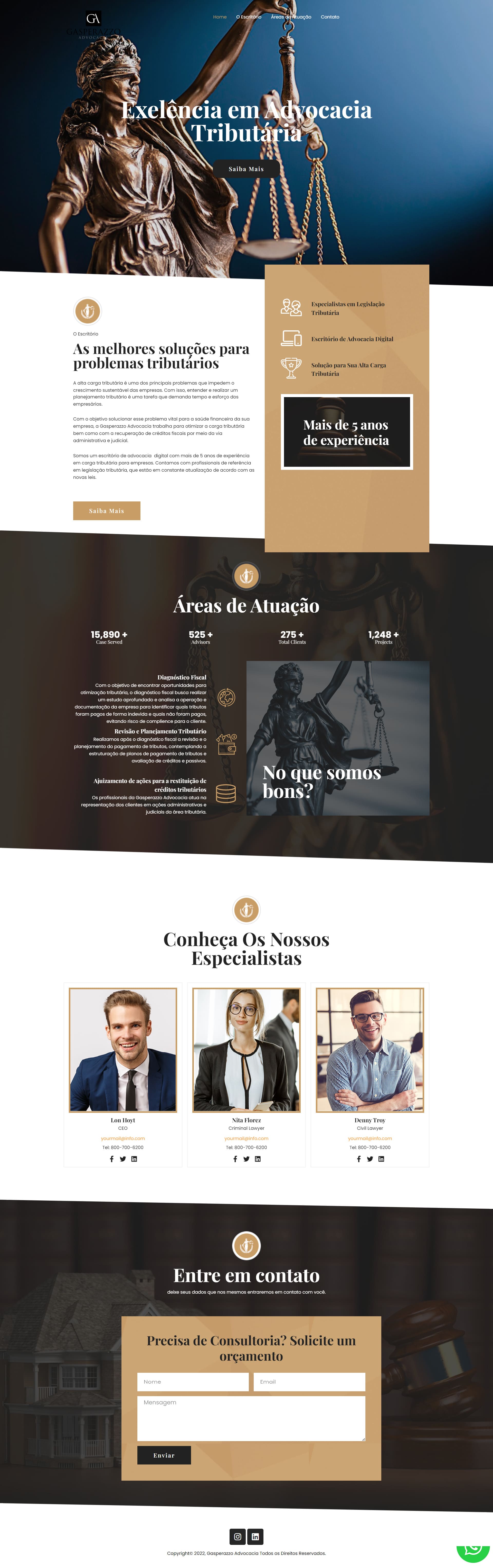 Website para Escritório de Advocacia