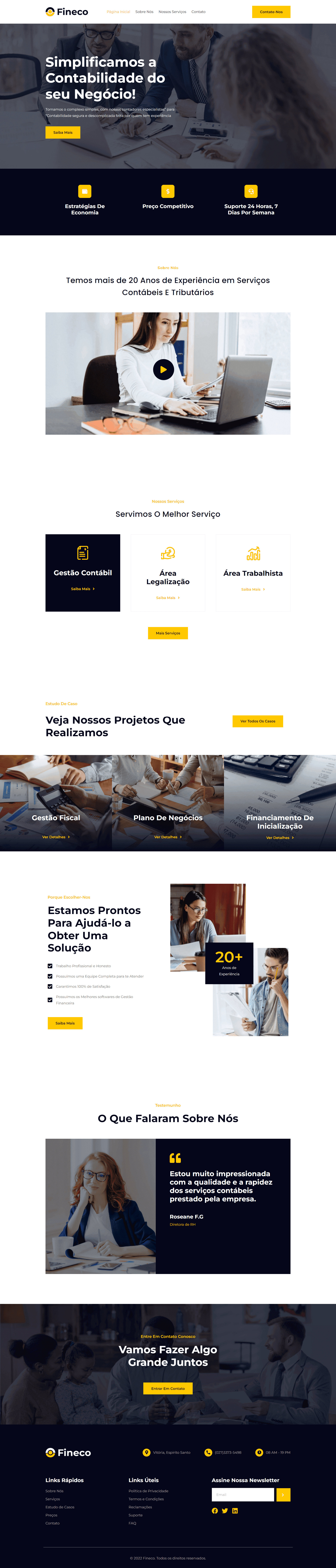 Site para Escritório de Contabilidade