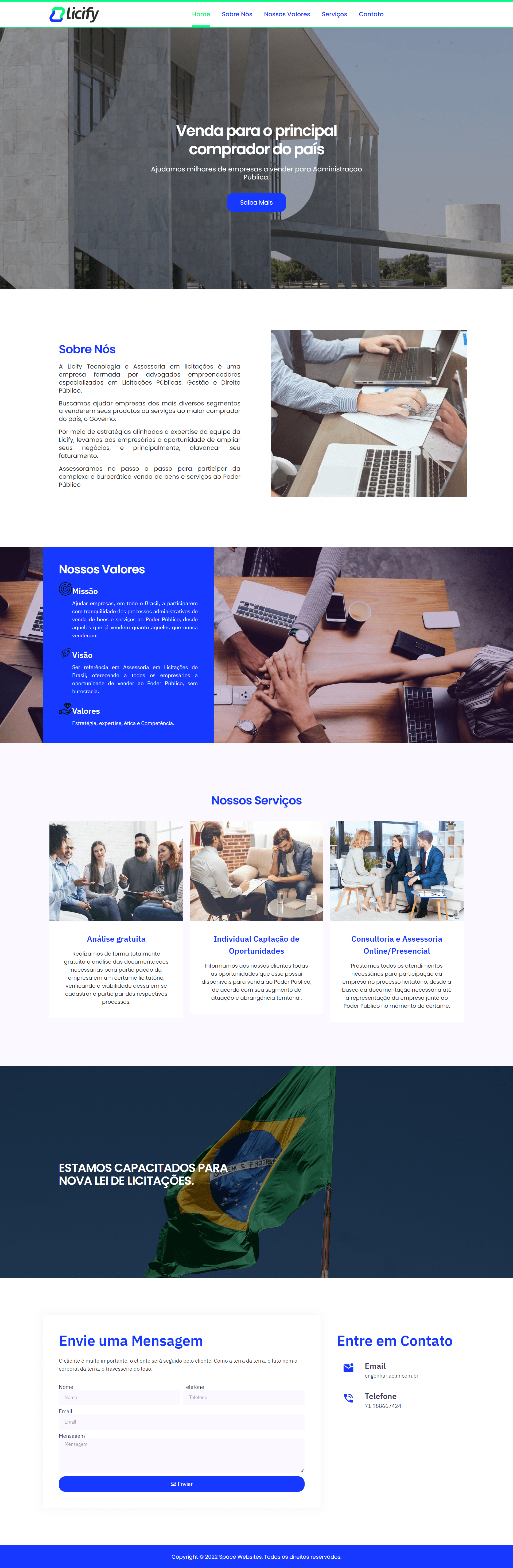 Site Corporativo Licify