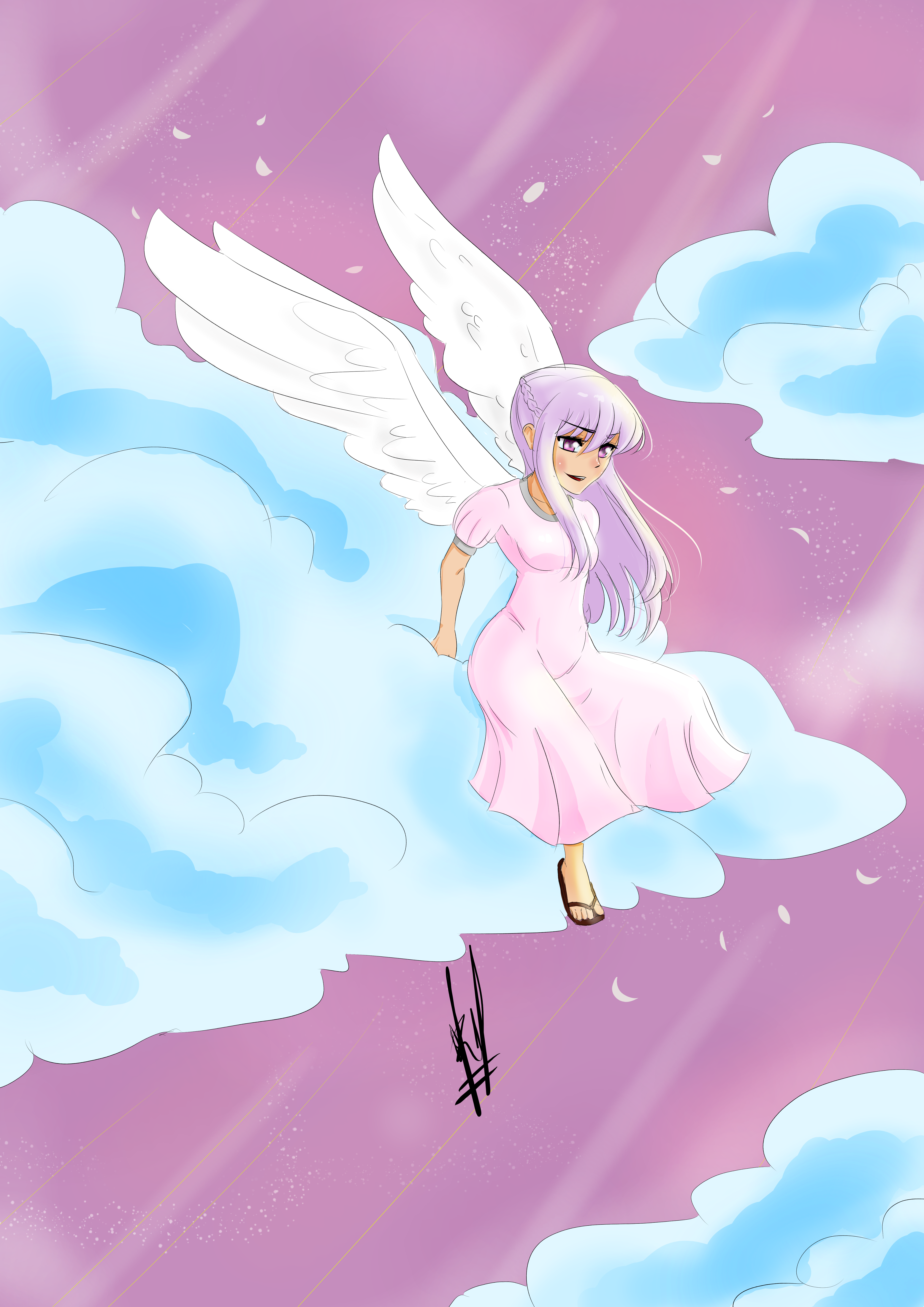 Desenho anjo