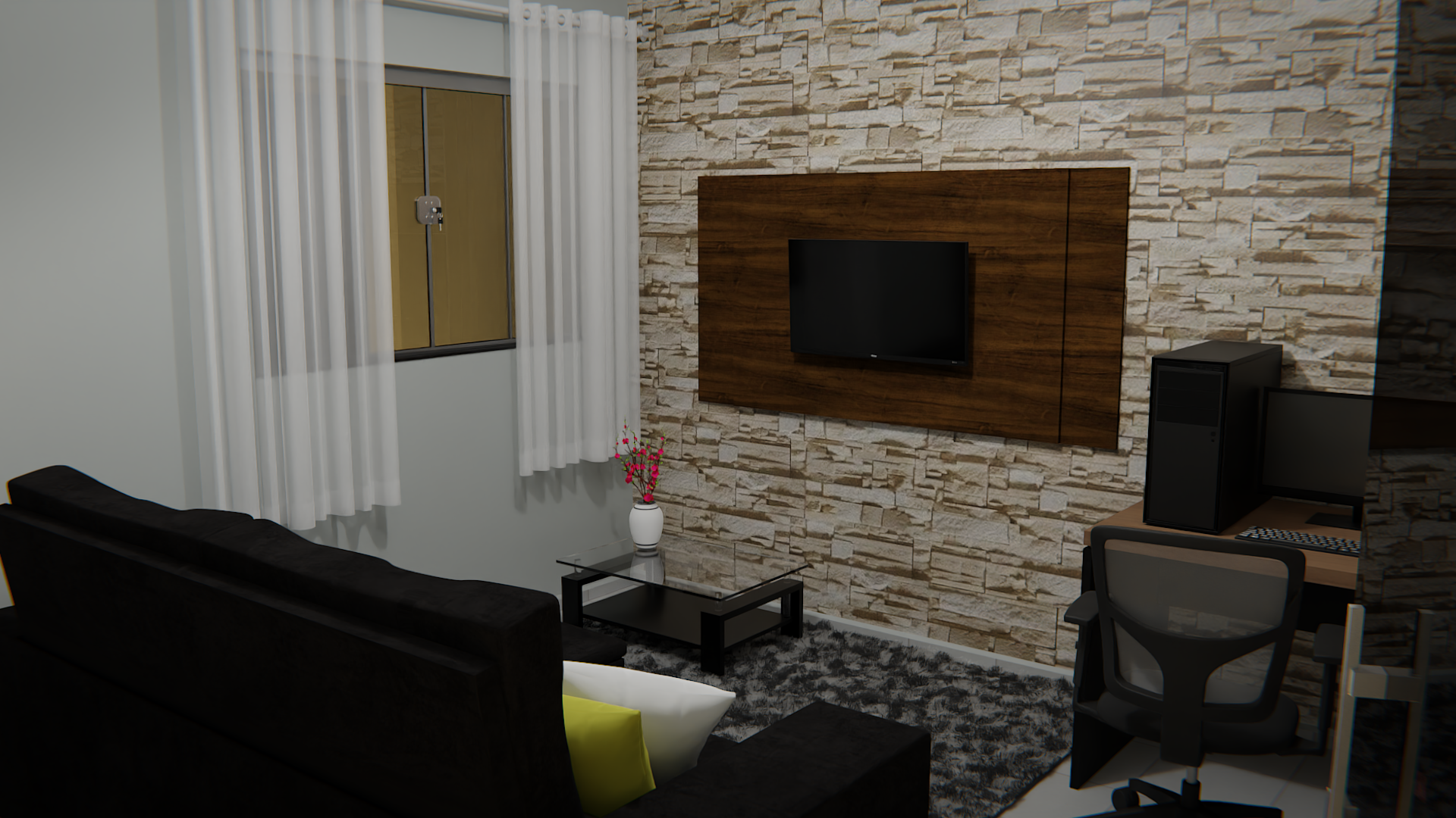 Sala em 3D