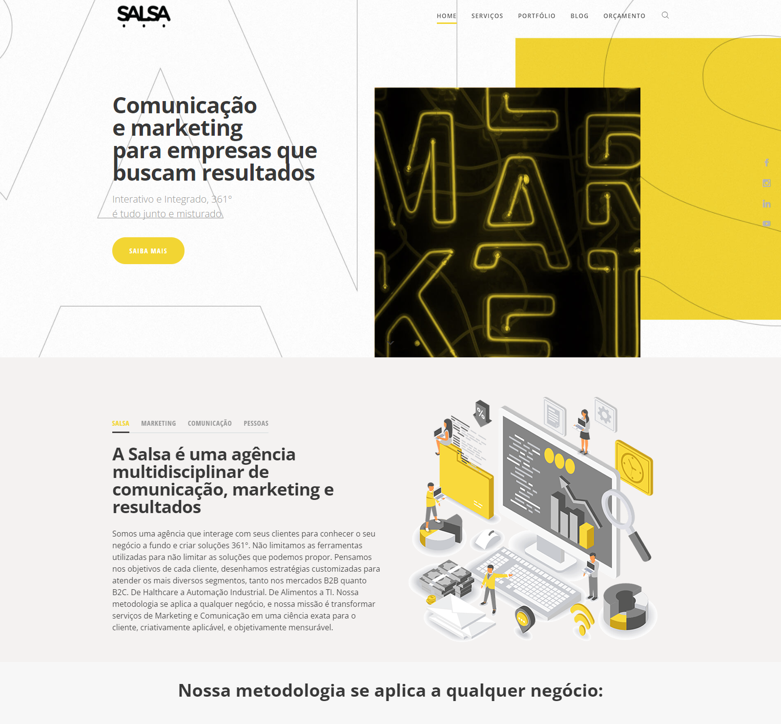 Site para Agência de Marketing