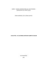 VAGAS PRO - PLATAFORMA DE RECRUTAMENTO ONLINE  -TCC
