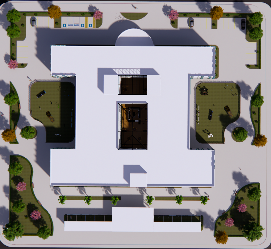 Maquete 3D- Vista áerea