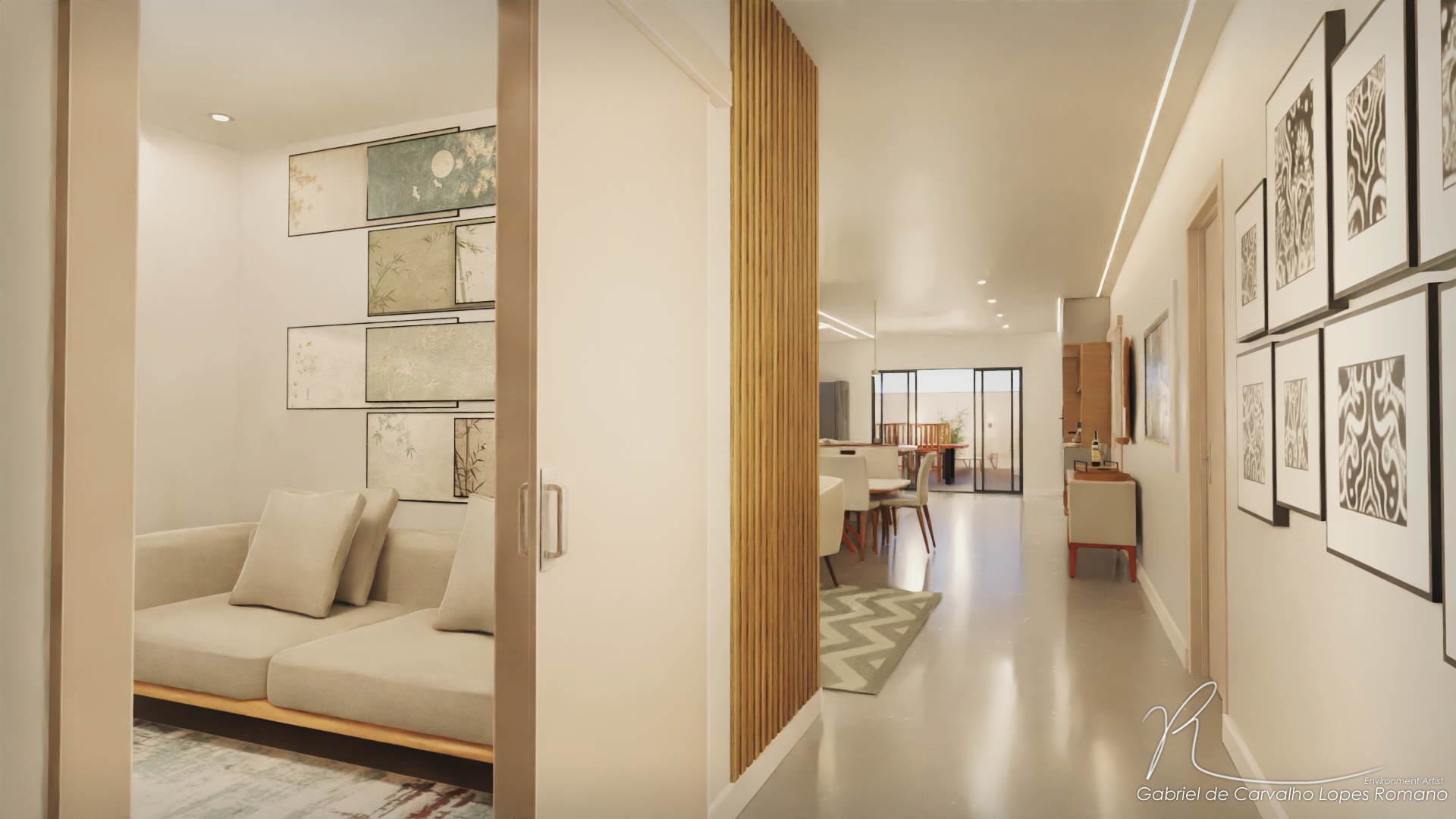 Renderização de projeto arquitetônico