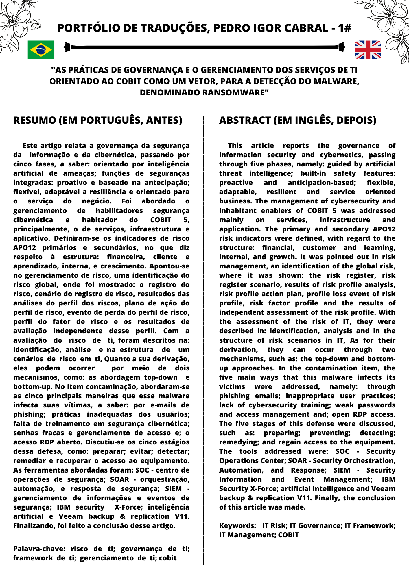 PORTFÓLIO DE TRADUÇÕES PEDRO IGOR CABRAL - 1#