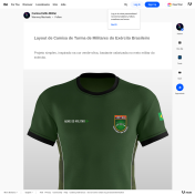 Layout Camisa estilo militar
