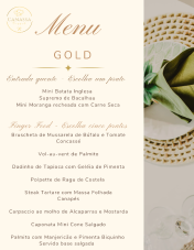 Cardapio de Buffet