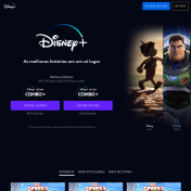 Landing page do Disney Plus