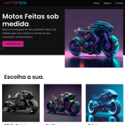 Site de vendas de motos futurísticas