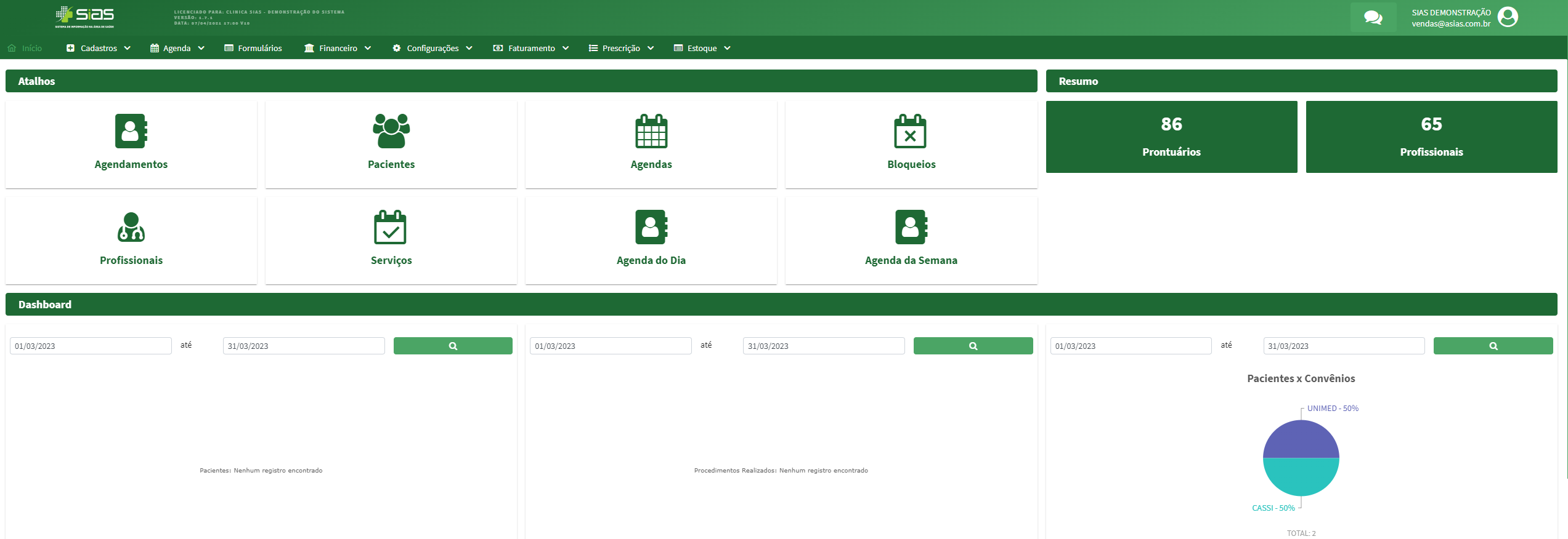 Sistemas Web para Clinicias e Hospitais