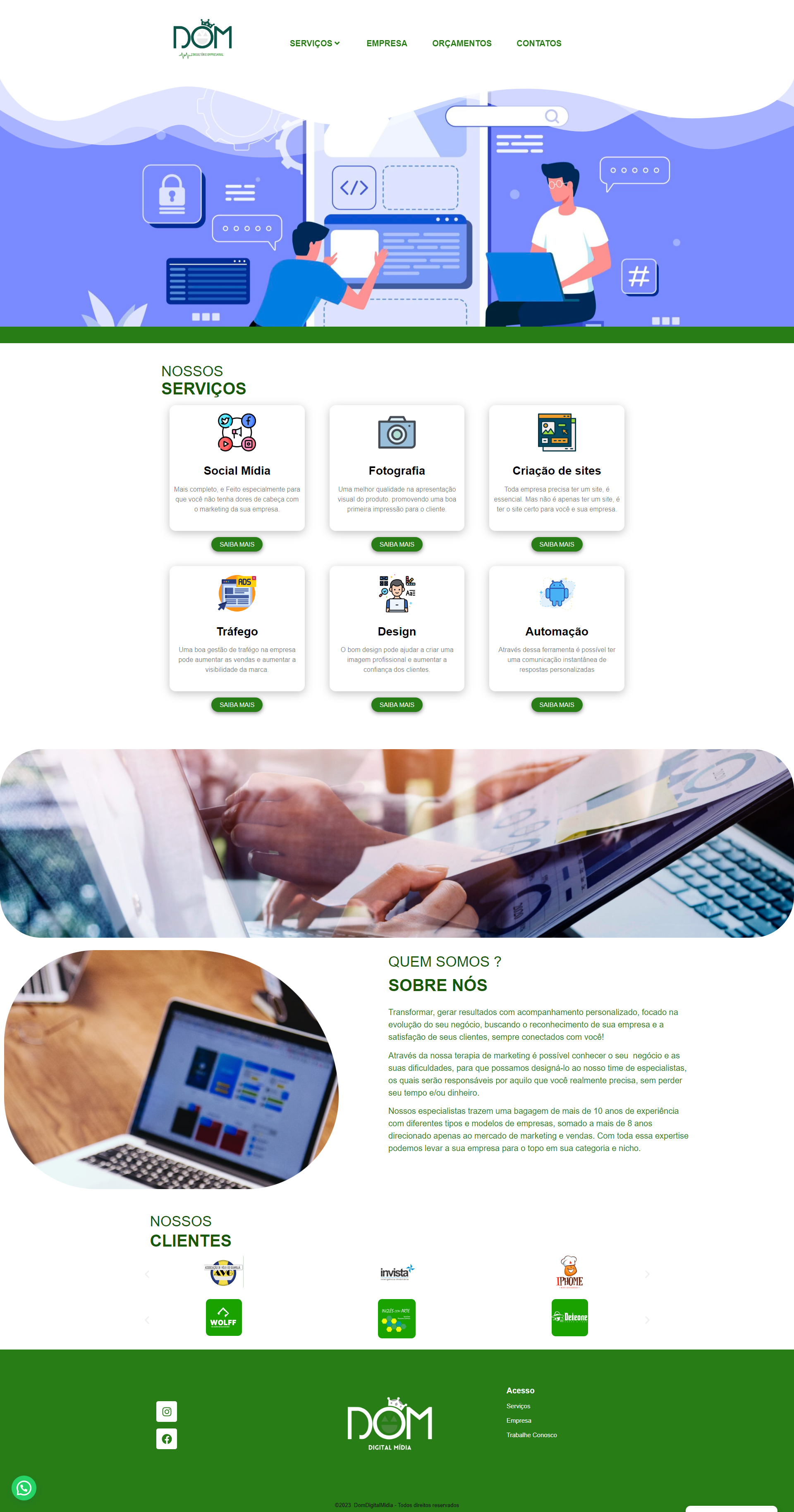 Sites em Wordpress
