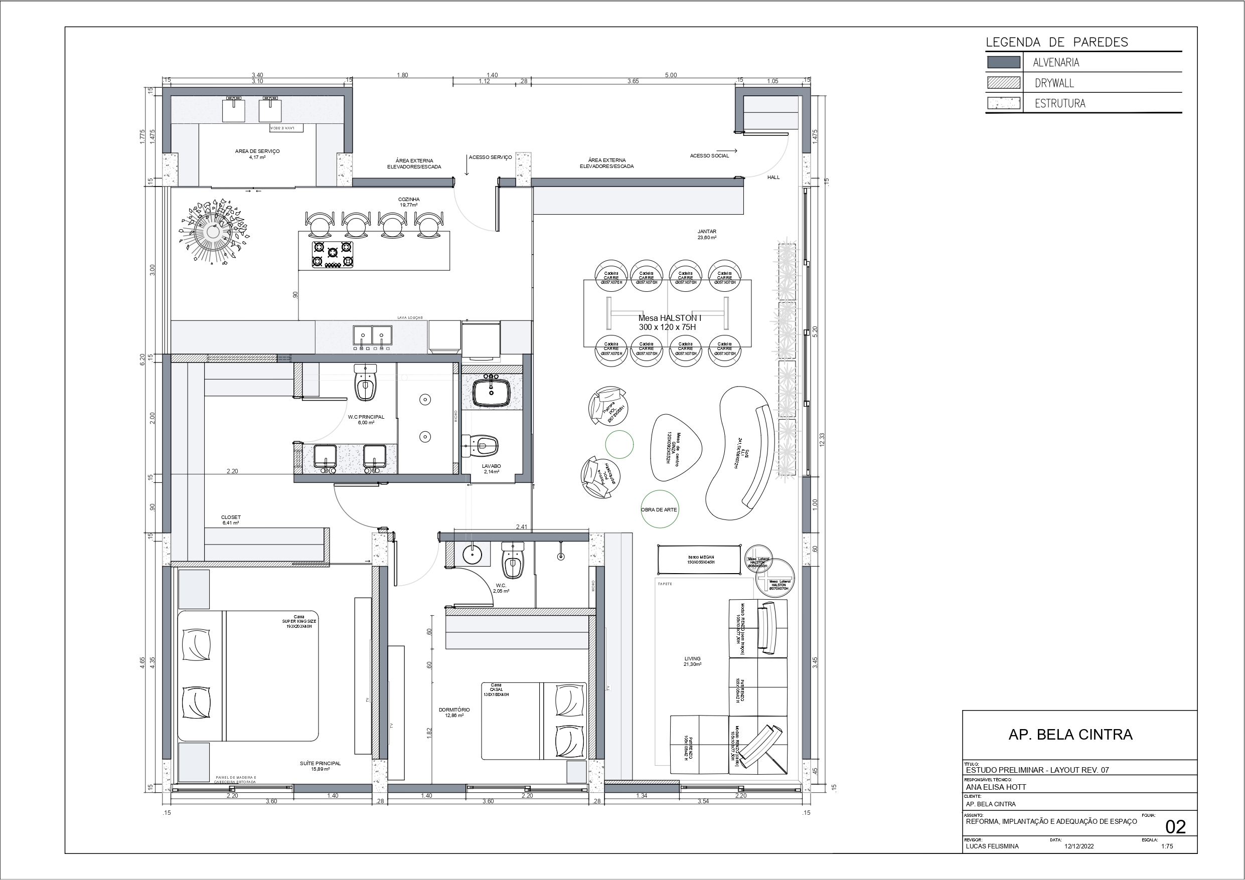 Projeto de Arquitetura: Apartamento Bela Cintra