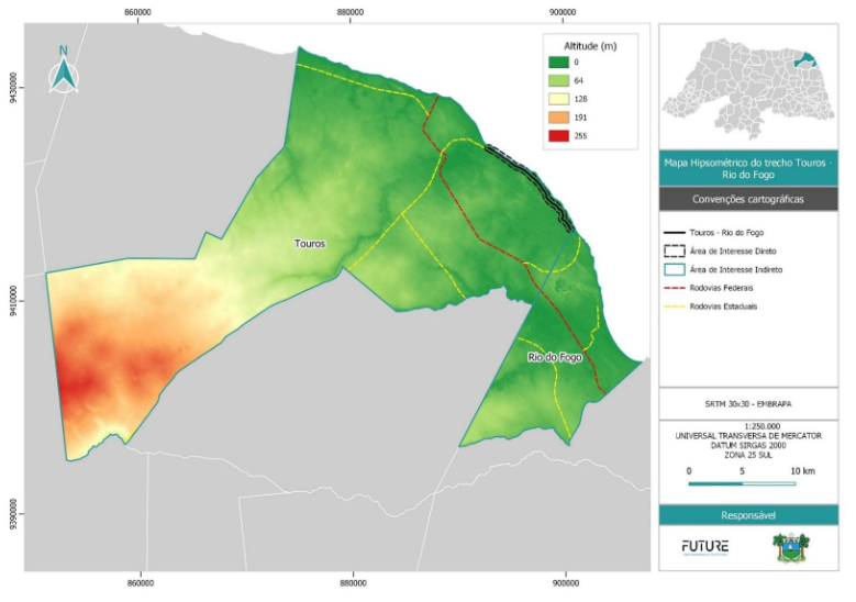 Mapa hipsométrico