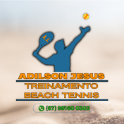 ARTE DE LOGO PARA INSTRUTOR DE BEACH TENNIS
