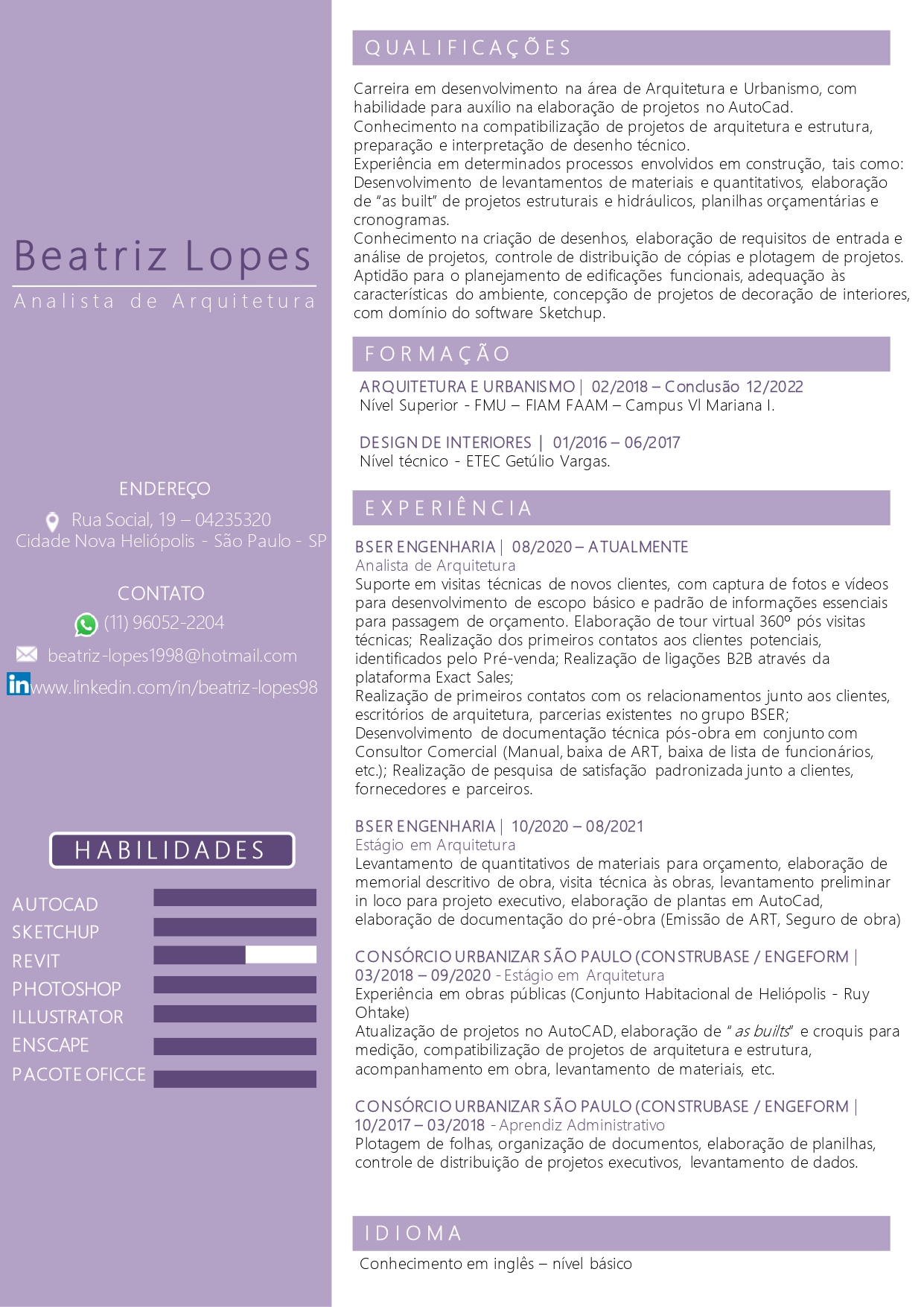 CURRICULO BEATRIZ