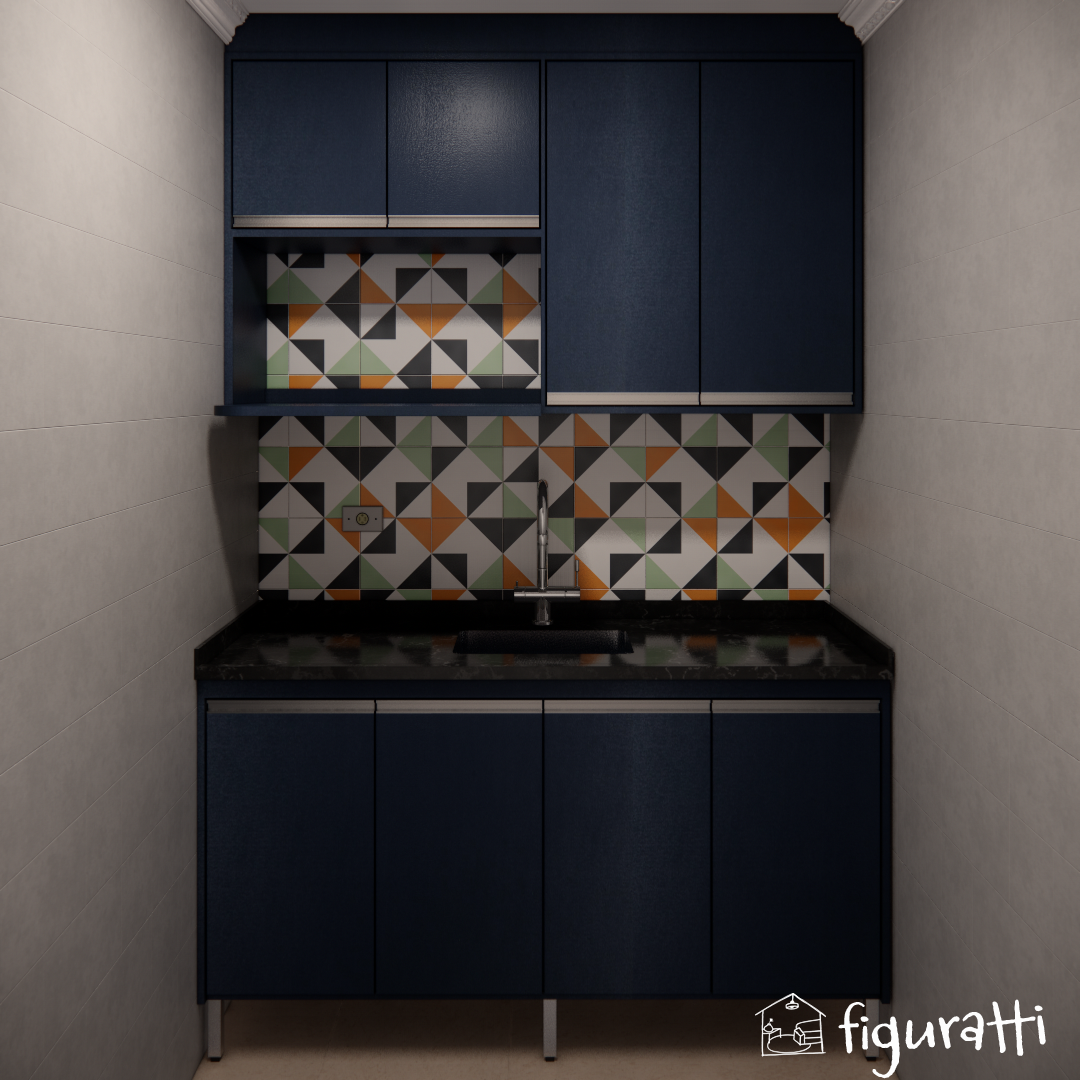 Renderização de móvel - Cozinha