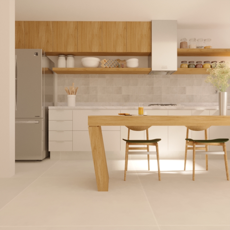 Render e modelagem - Cozinha