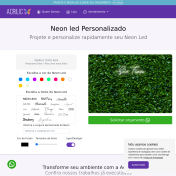 Landing page - Neon Personalizado