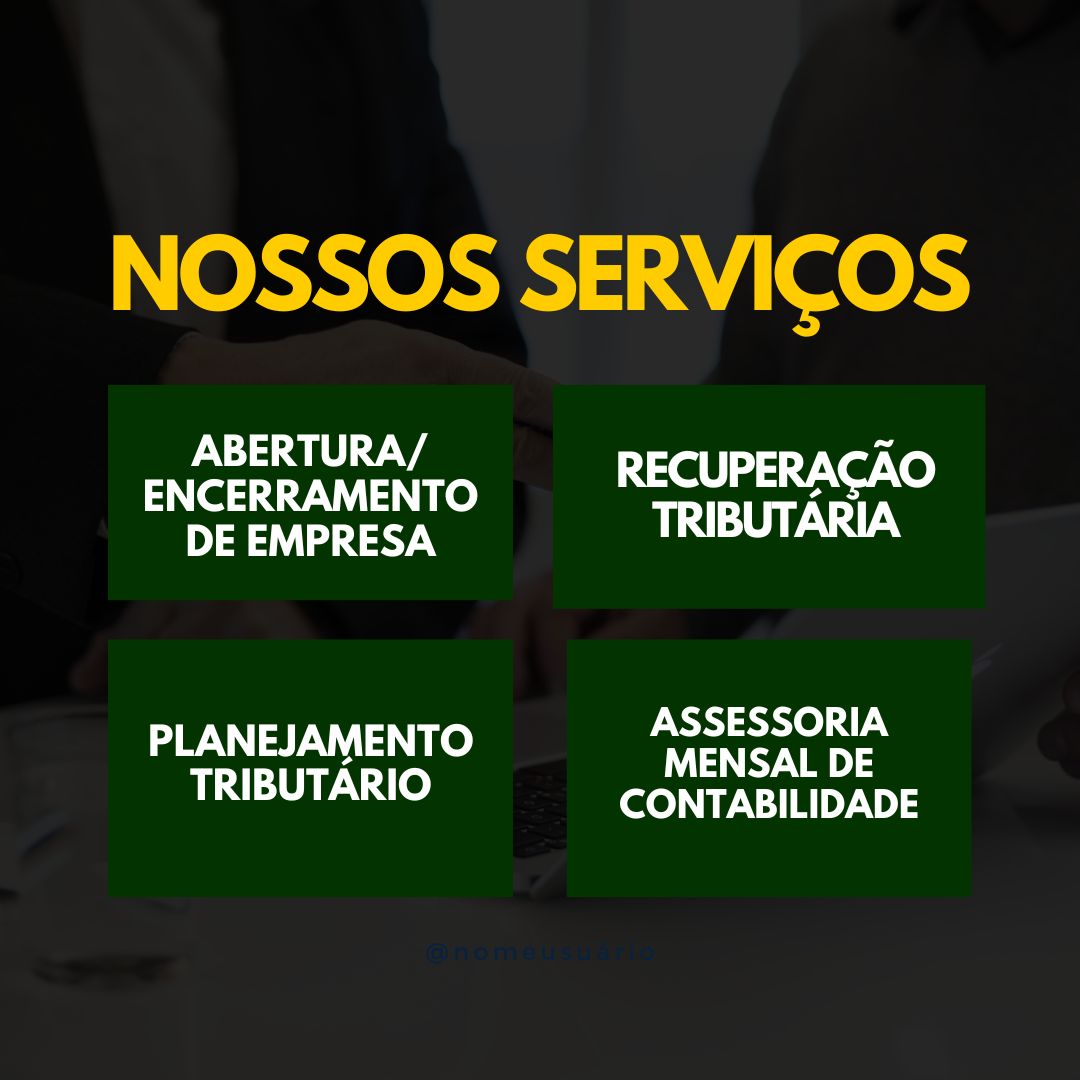 Principais serviços