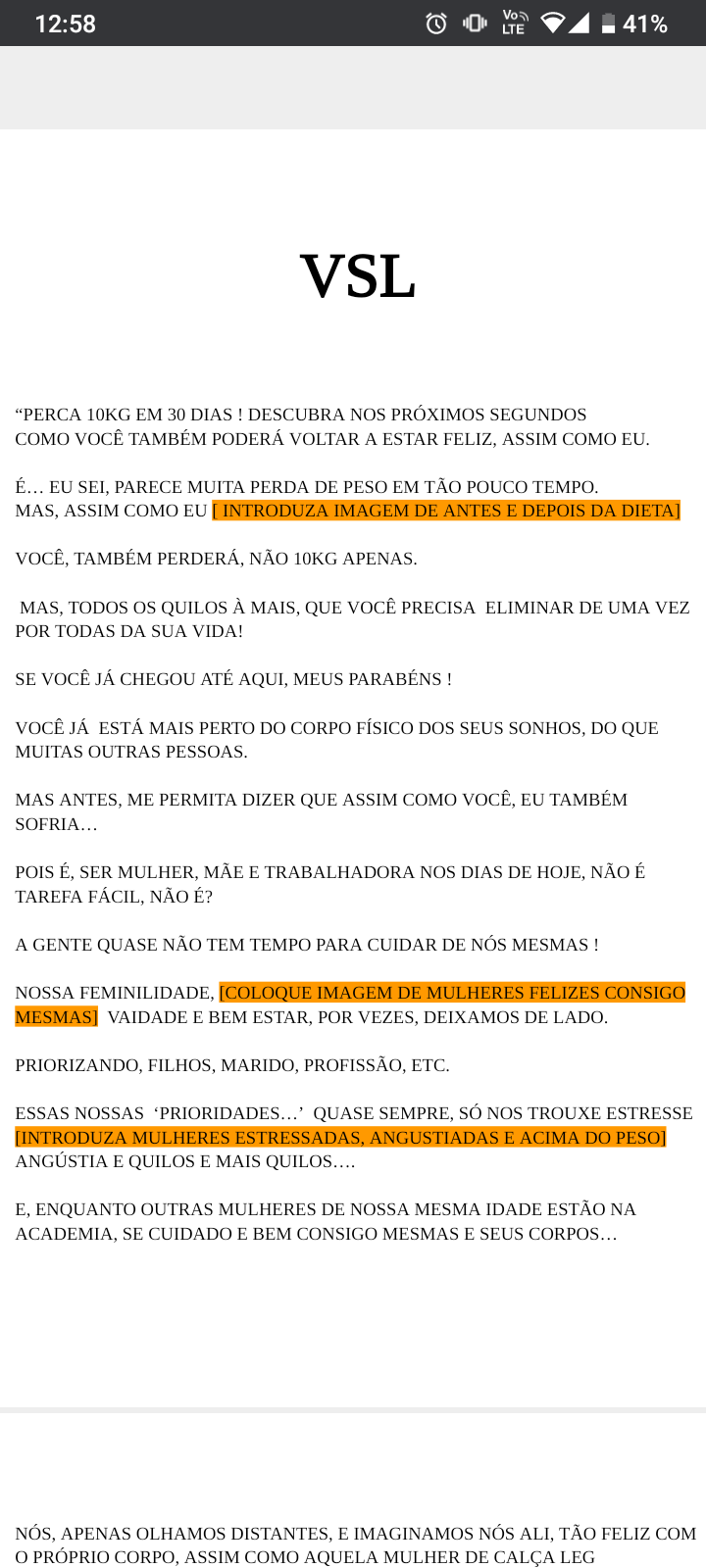 Escrita Persuasiva Para VSL