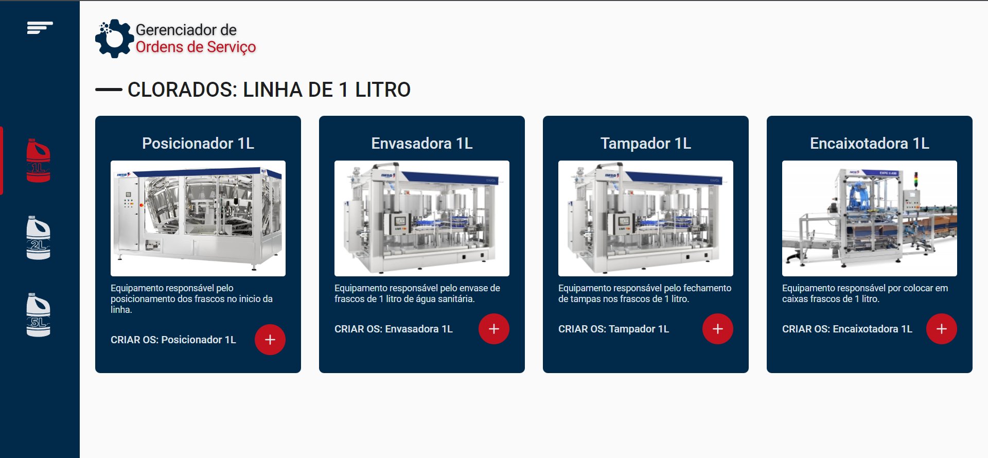 Sistema para gestão de ordens de serviço.
