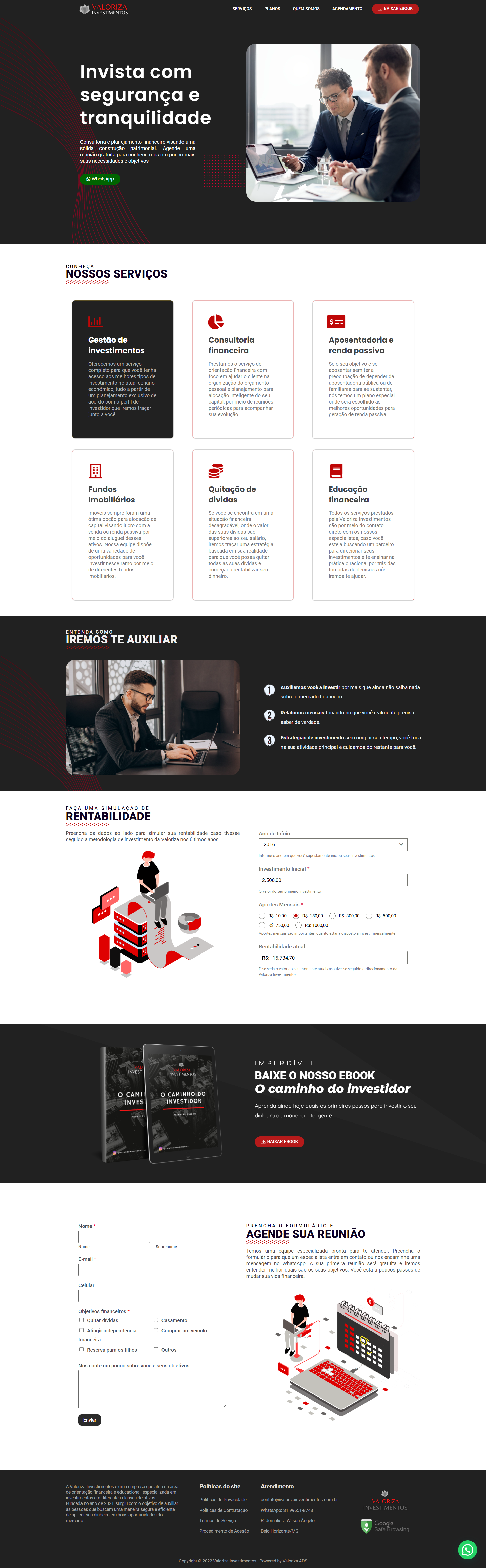 Site institucional em WordPress