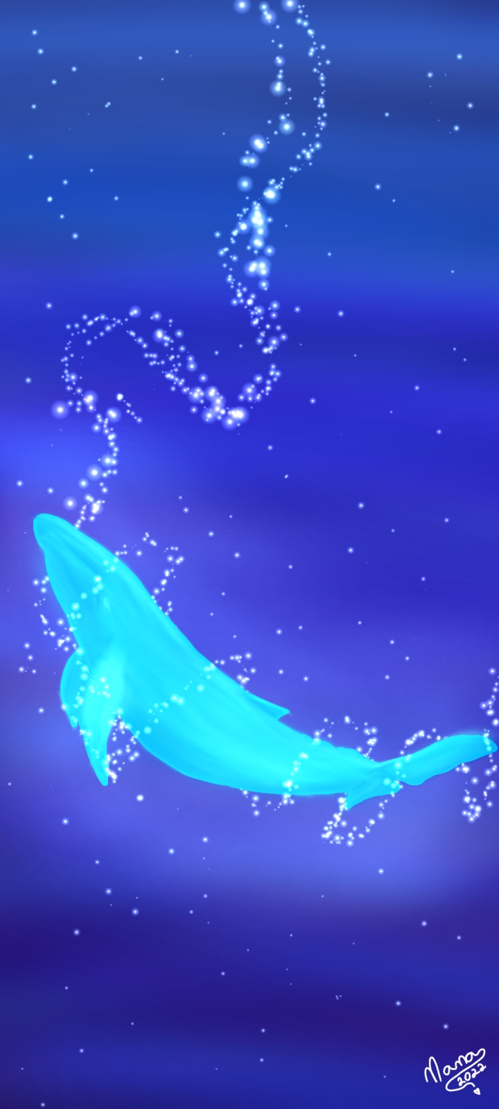 Lonely Whale - Fantasy Wallpaper