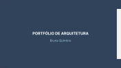 Portfolio de Arquitetura