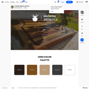 Protótipo site Madeira Artística - MOBILE e DESKTOP Web