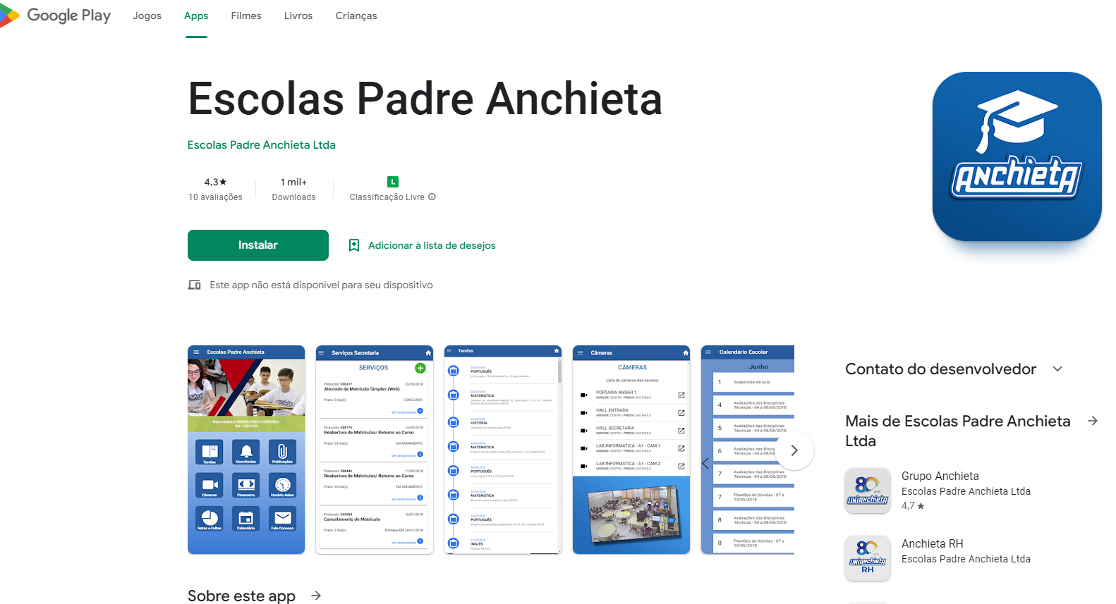 Aplicativo Mobile Android e IOS