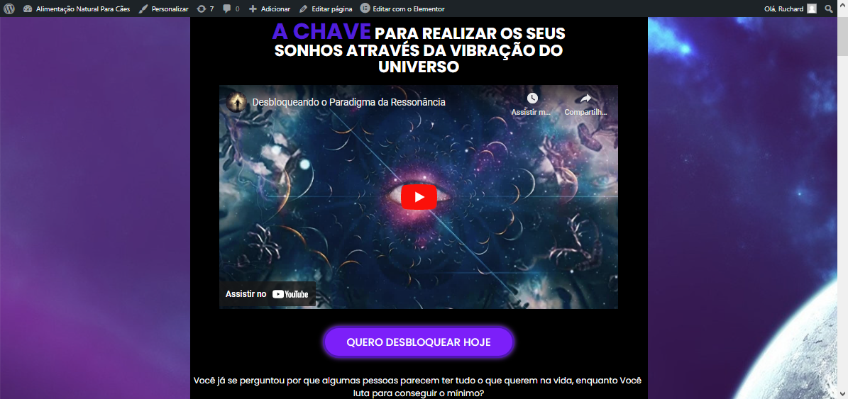 landing page para infoprodutos em wordpress