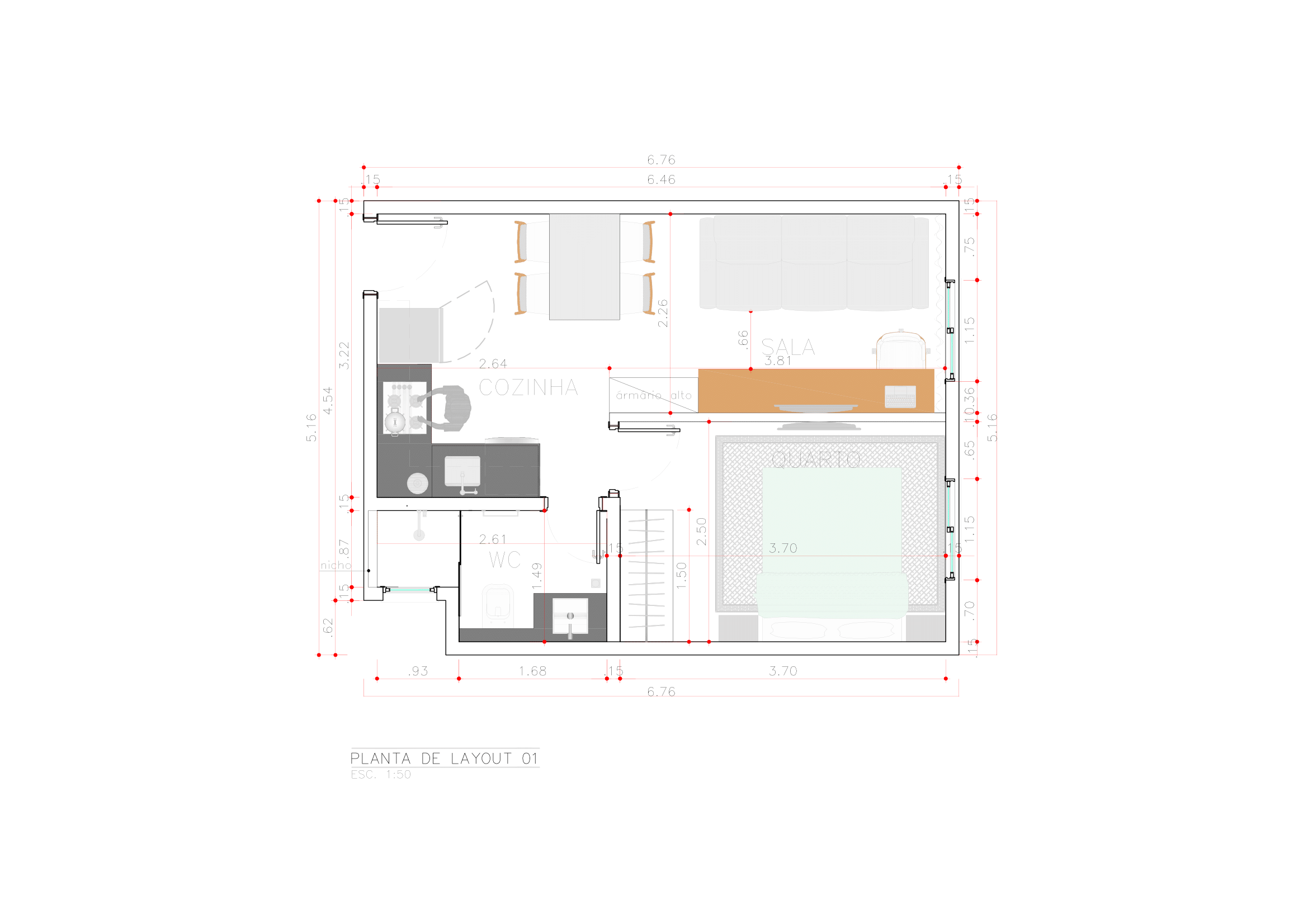 Escritório Taguatinga 68m²