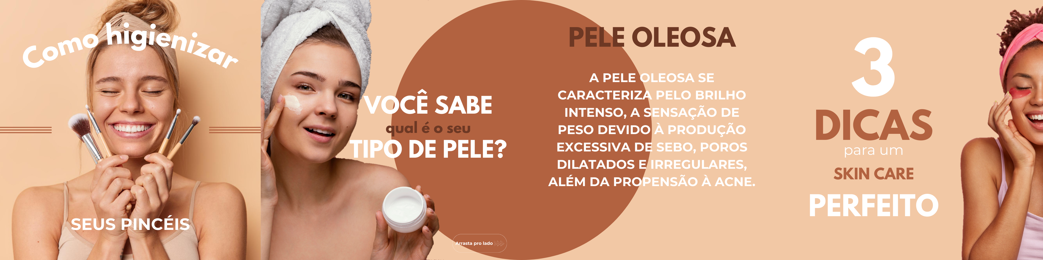 Conjunto de posts para perfil de estética