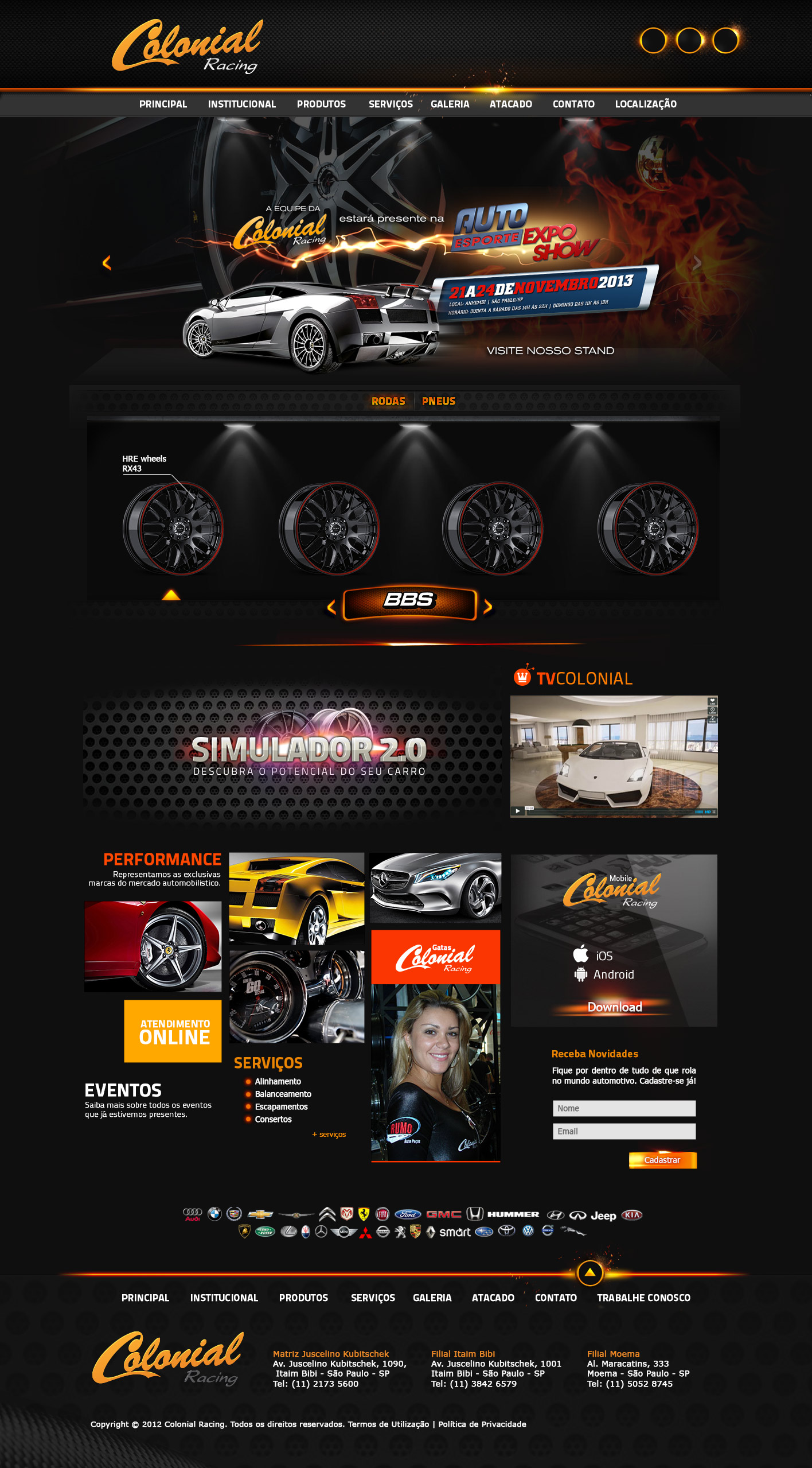Layout Rodas