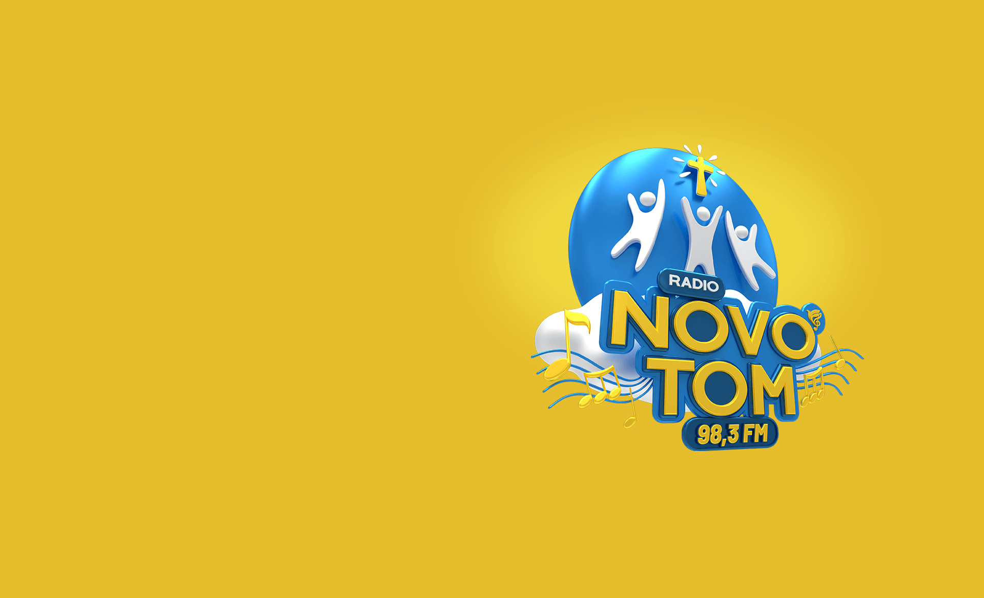 Logotipo 3D Rádio